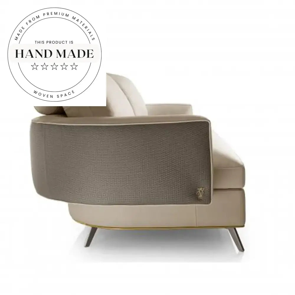 Modern Luxury Genuine Leather Modular Sectional Living Room Sofa