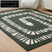 Modern Luxury Geometric Pattern Polyester Area Rug for Elegant Home Decor