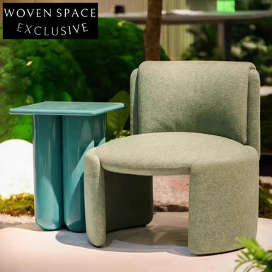 Modern Luxury Green Velvet Fabric Dining Chair High Back Accent Leisure Seat