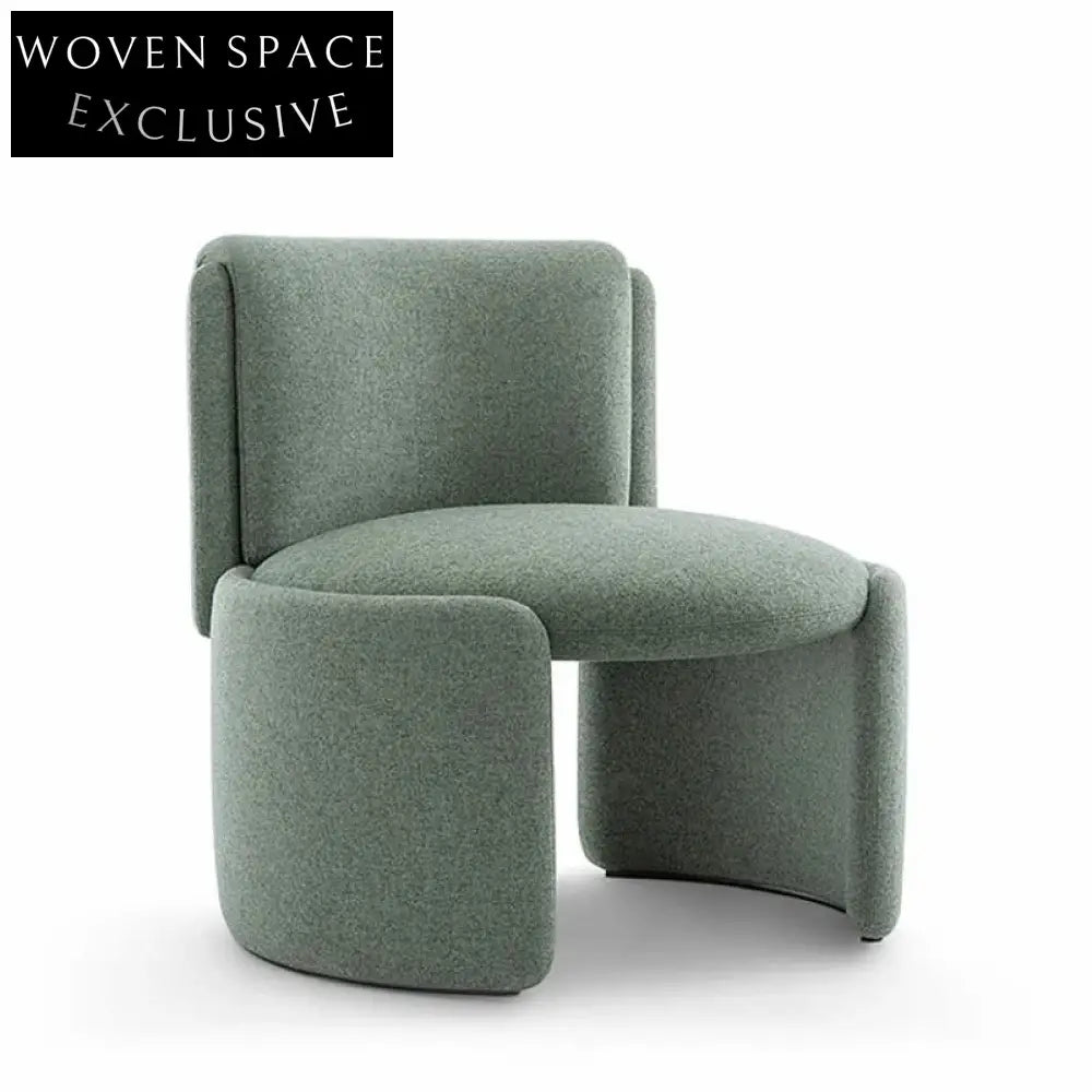 Modern Luxury Green Velvet Fabric Dining Chair High Back Accent Leisure Seat
