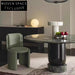 Modern Luxury Green Velvet Fabric Dining Chair High Back Accent Leisure Seat