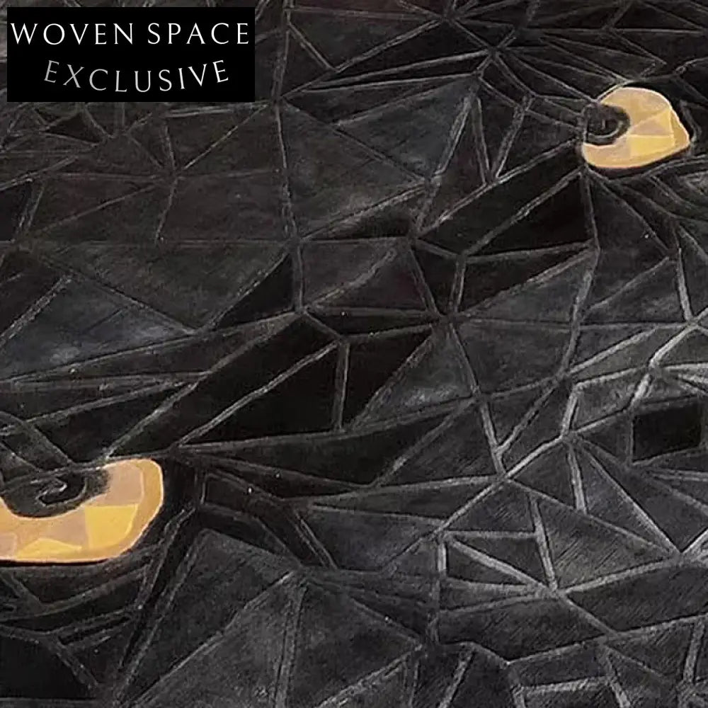 Modern Luxury Handmade Polyester Abstract Area Rug for Home Living Room