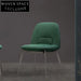 Modern Luxury High-Density Linen Fabric Dining Chair with Strong Metal Legs