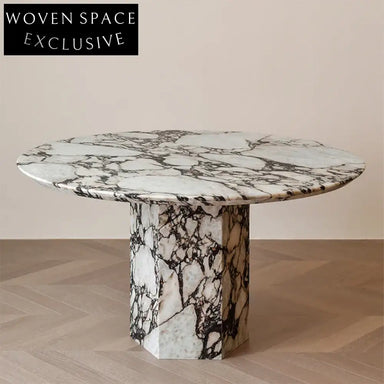 Modern Luxury High Quality Marble Round Dining Table for Elegant Homes