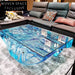 Modern Luxury Irregular Epoxy Resin Acrylic Low High Center Coffee Table
