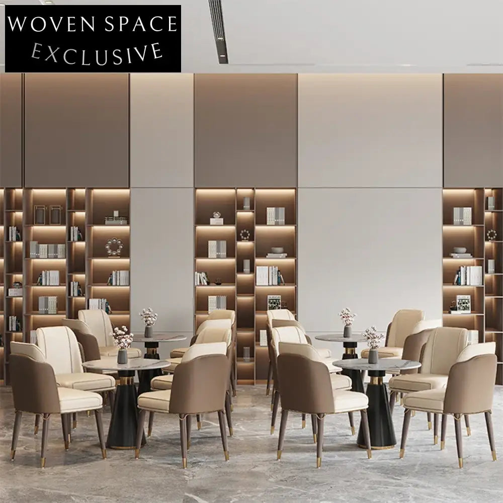 Modern Luxury Italian Style PU Leather Dining Comfortable Home Chair