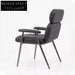 Modern Luxury Leather Dining Armchair, Cobblestone Pattern Dining Chair