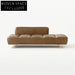 Modern Luxury Leather Living Room Ottoman Bench Sofa Bed for Versatile Spaces