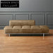 Modern Luxury Leather Living Room Ottoman Bench Sofa Bed for Versatile Spaces