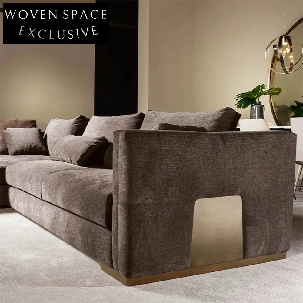 Modern Luxury Leather Living Room Sofa Chair for High-End Minimalist Homes