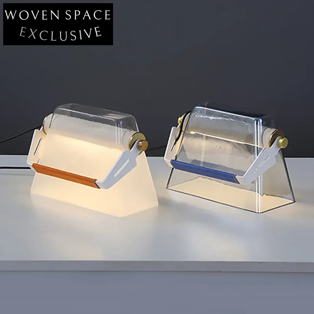 Modern Luxury LED Aluminum Leather Glass Decorative Night Home Hotel Table Lamp