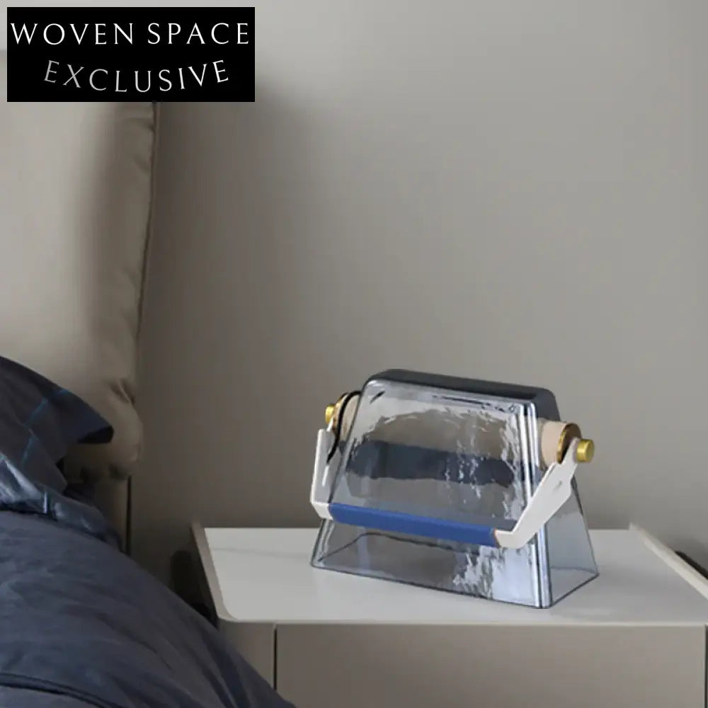 Modern Luxury LED Aluminum Leather Glass Decorative Night Home Hotel Table Lamp