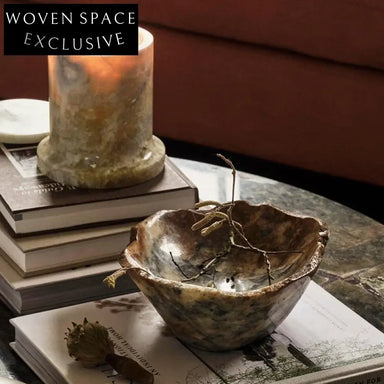 Modern Luxury Marble Cylinder Candleholder for Dining Table Decoration Candle Jars