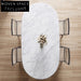 Modern Luxury Marble Dining Table, 6 Seater, Steel Frame, Elegant Kitchen Furniture