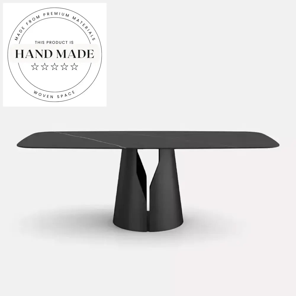 Modern Luxury Marble Slate Rectangle Italian Design Dining Table