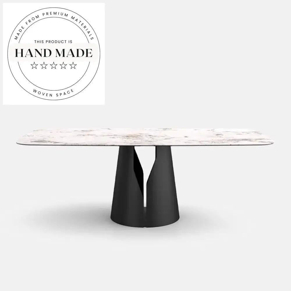 Modern Luxury Marble Slate Rectangle Italian Design Dining Table