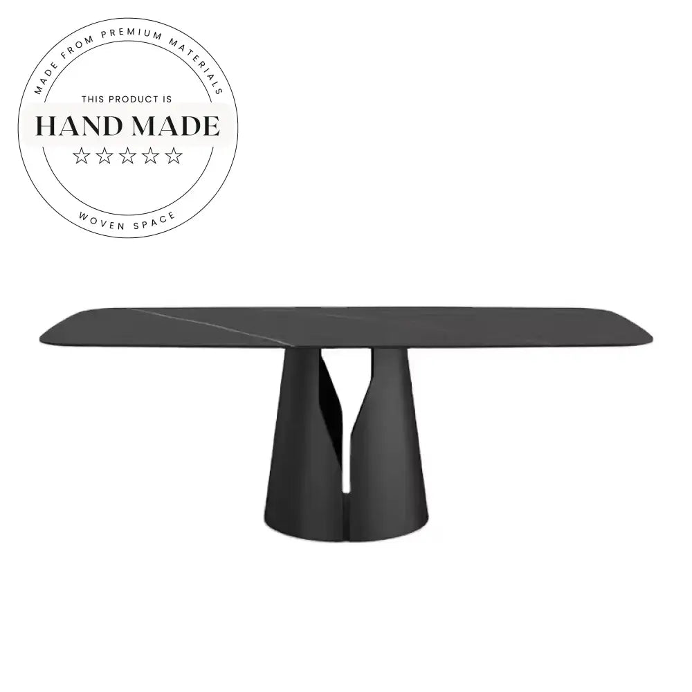 Modern Luxury Marble Slate Rectangle Italian Design Dining Table