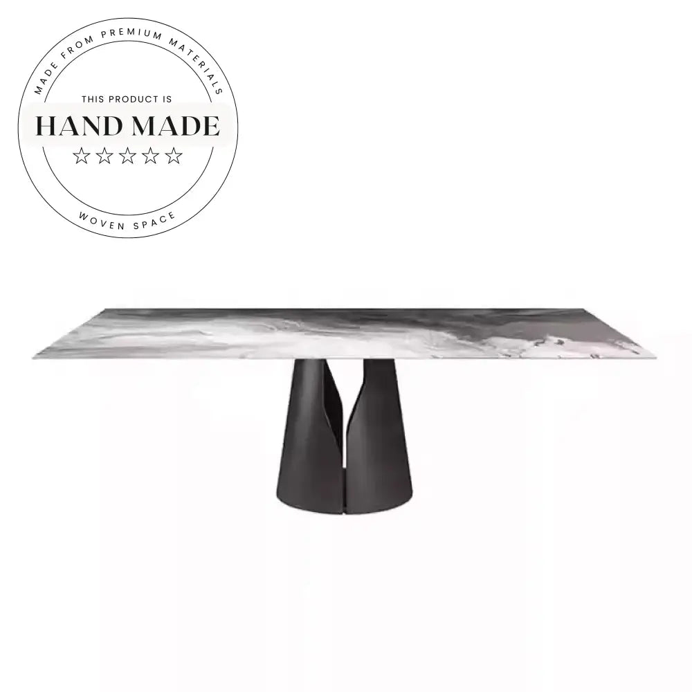 Modern Luxury Marble Slate Rectangle Italian Design Dining Table