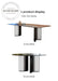 Modern Luxury Marble Top Rectangle Stainless Steel Dining Table