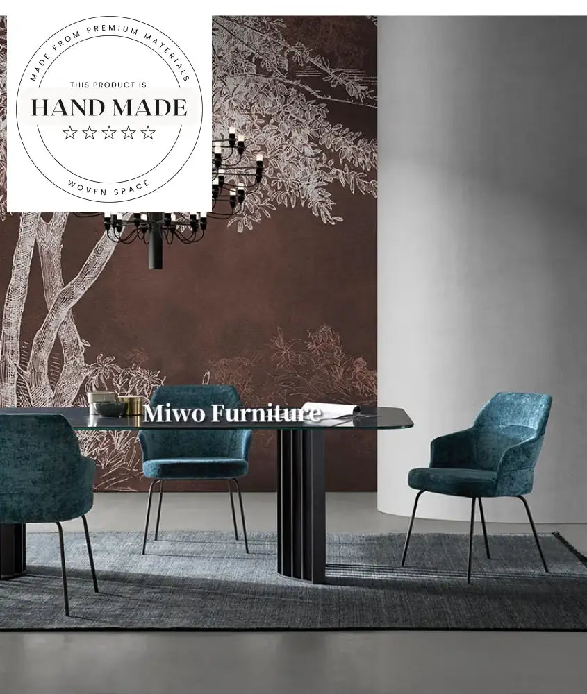 Modern Luxury Marble Top Rectangle Stainless Steel Dining Table