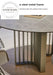 Modern Luxury Marble Top Rectangle Stainless Steel Dining Table