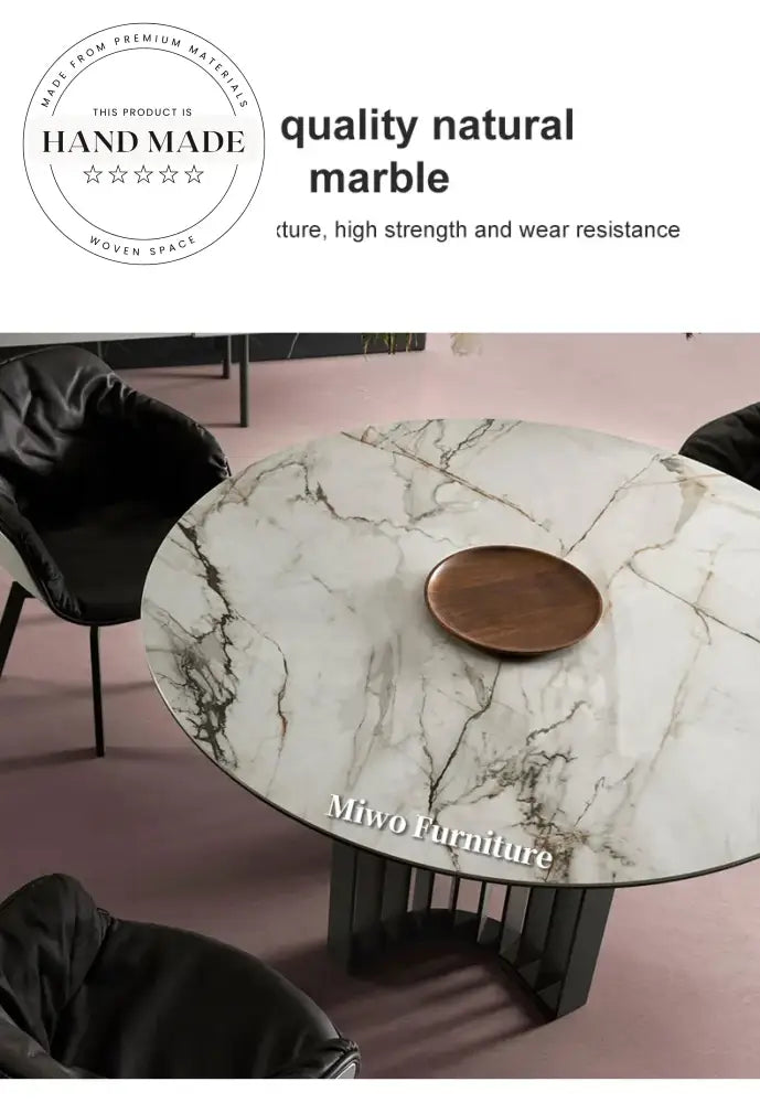 Modern Luxury Marble Top Rectangle Stainless Steel Dining Table