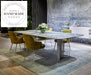 Modern Luxury Marble Top Rectangle Stainless Steel Dining Table