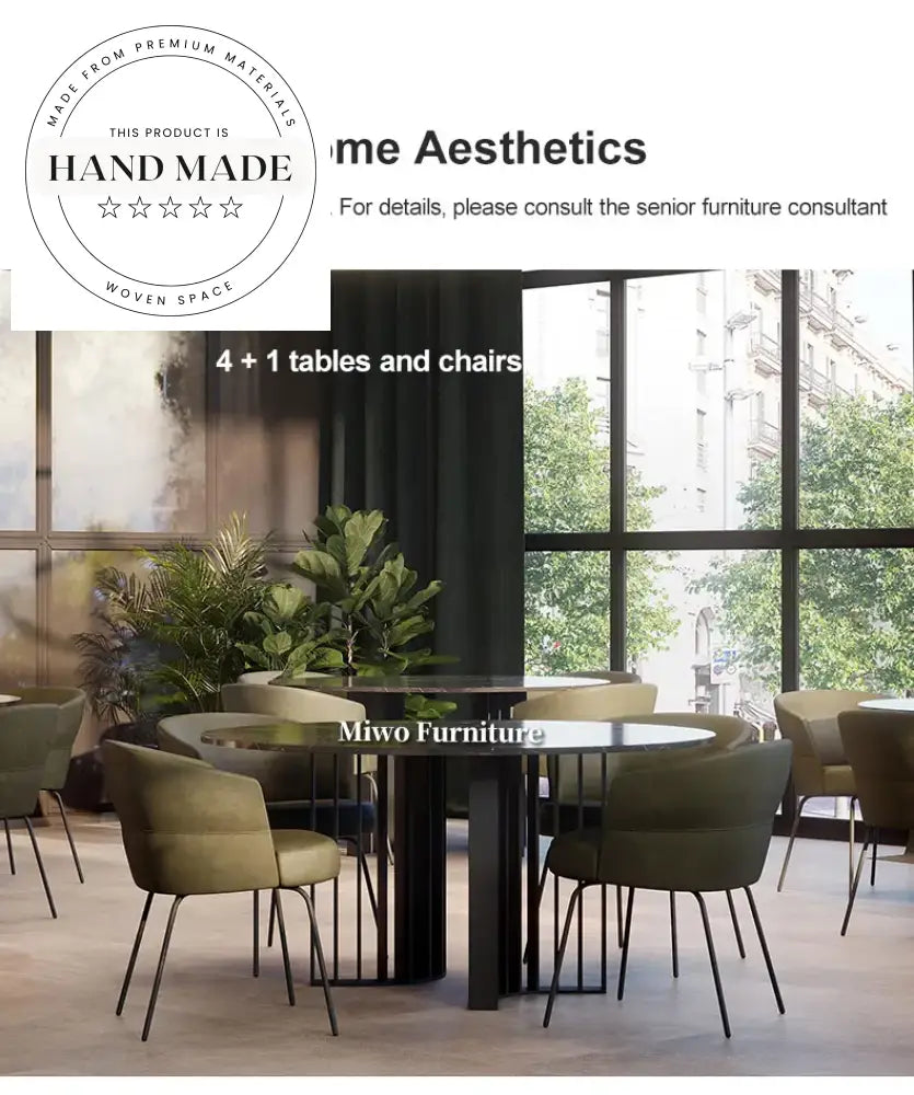 Modern Luxury Marble Top Rectangle Stainless Steel Dining Table