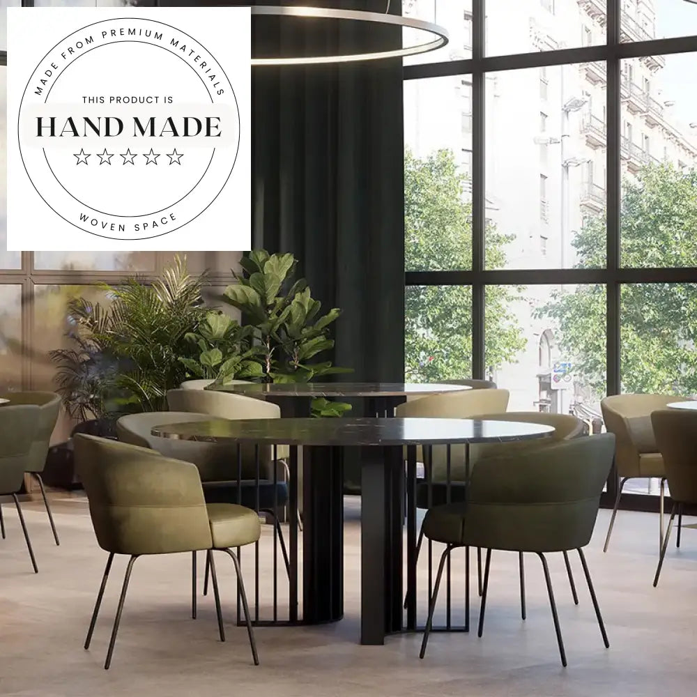 Modern Luxury Marble Top Rectangle Stainless Steel Dining Table