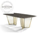 Modern Luxury Marble Top Rectangle Stainless Steel Dining Table