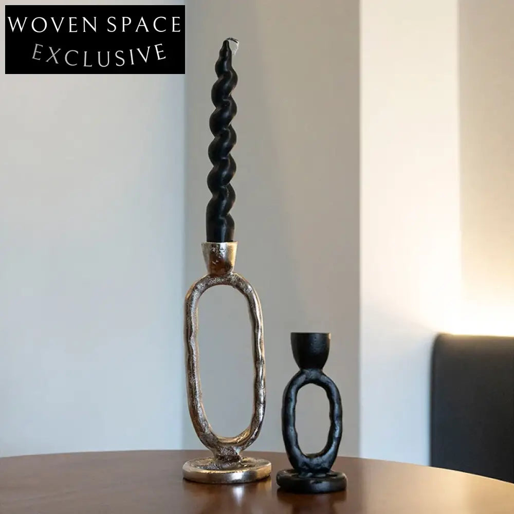 Modern Luxury Metal Candle Holder Set for Home Hotel Wedding Decor