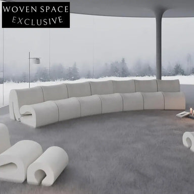 Modern Luxury Modular French Linen Fabric Sofa Set for Spacious Living Rooms