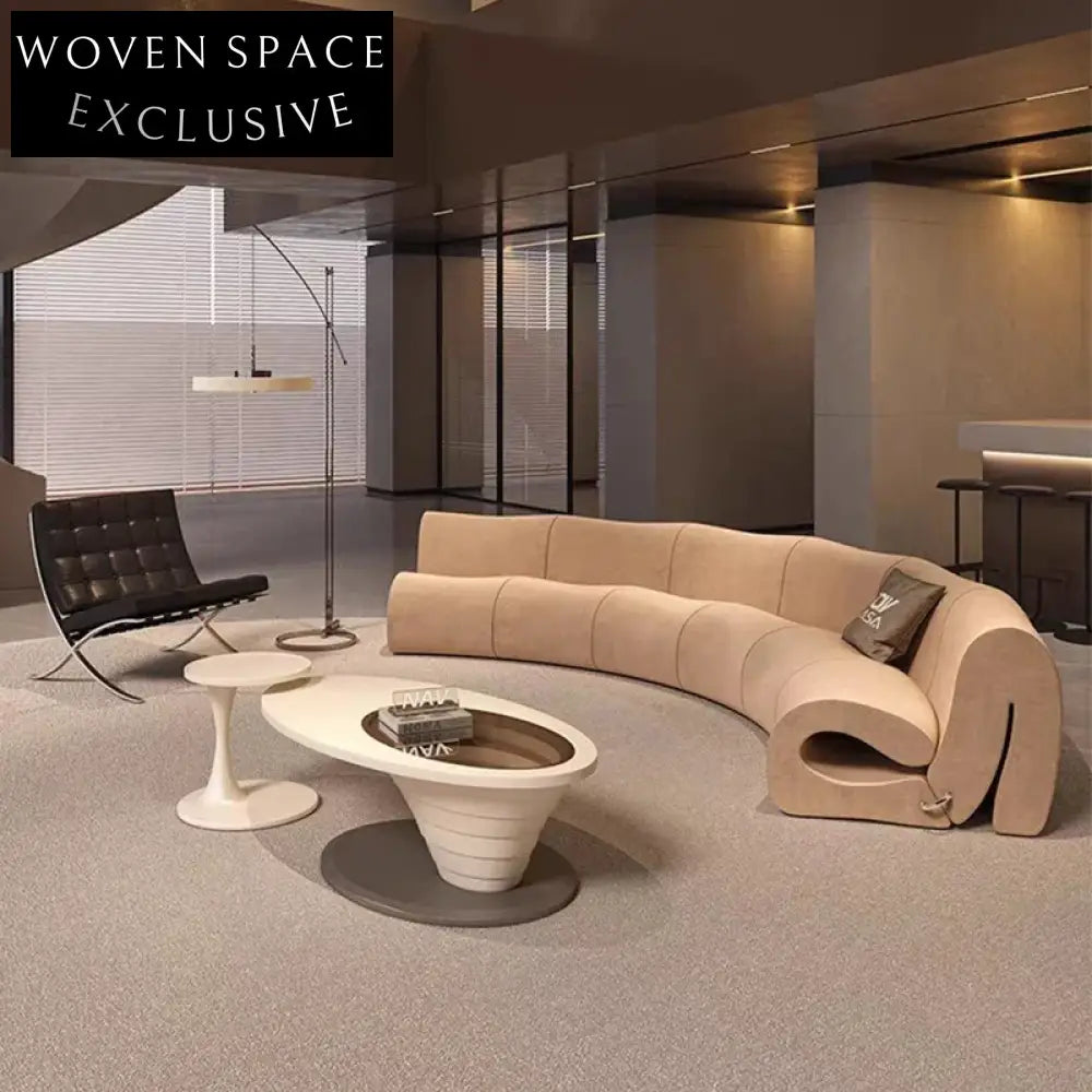 Modern Luxury Modular French Linen Fabric Sofa Set for Spacious Living Rooms