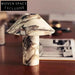 Modern Luxury Mushroom Natural Marble LED Bedside Table Lamp for Home