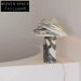 Modern Luxury Mushroom Natural Marble LED Bedside Table Lamp for Home