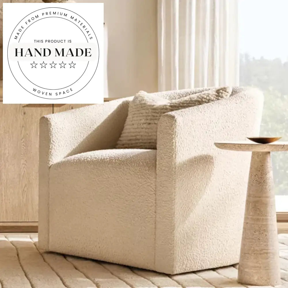 Modern Luxury Natural Travertine Marble Stone Round Sofa Side Table