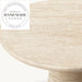 Modern Luxury Natural Travertine Marble Stone Round Sofa Side Table