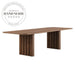 Modern Luxury Nordic Walnut Rectangle Wooden Designer Dining Table