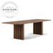 Modern Luxury Nordic Walnut Rectangle Wooden Designer Dining Table