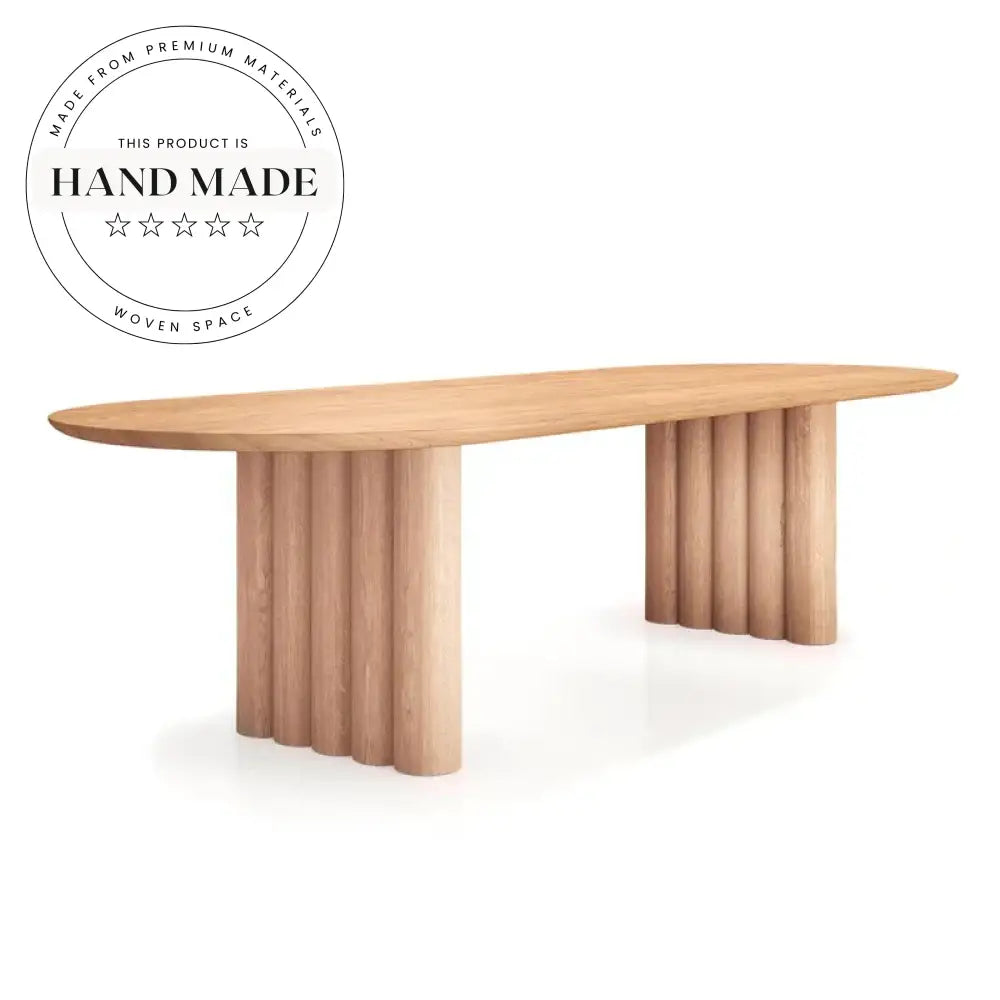 Modern Luxury Nordic Walnut Rectangle Wooden Designer Dining Table
