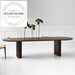 Modern Luxury Nordic Walnut Rectangle Wooden Designer Dining Table