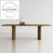 Modern Luxury Nordic Walnut Rectangle Wooden Designer Dining Table