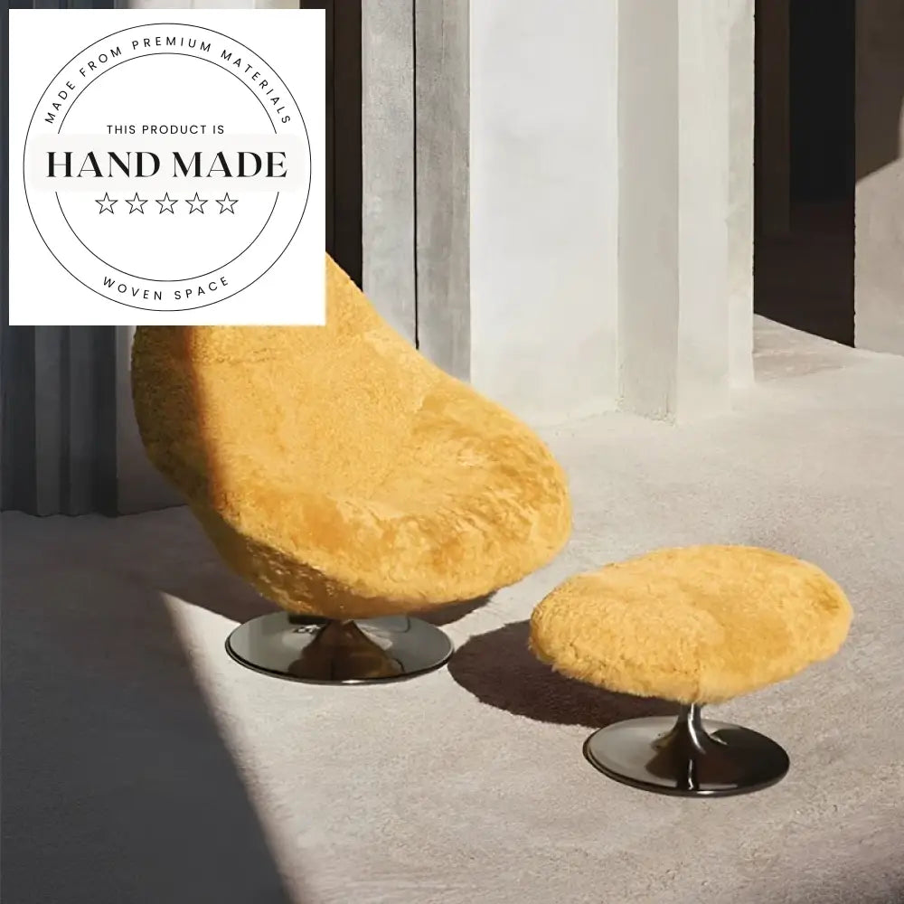 Modern Luxury Plush Rotating Accent Chair for Living Room and Bedroom