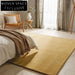 Modern Luxury Polyester Rug for Living Room Bedroom – Custom Handmade Solid Color