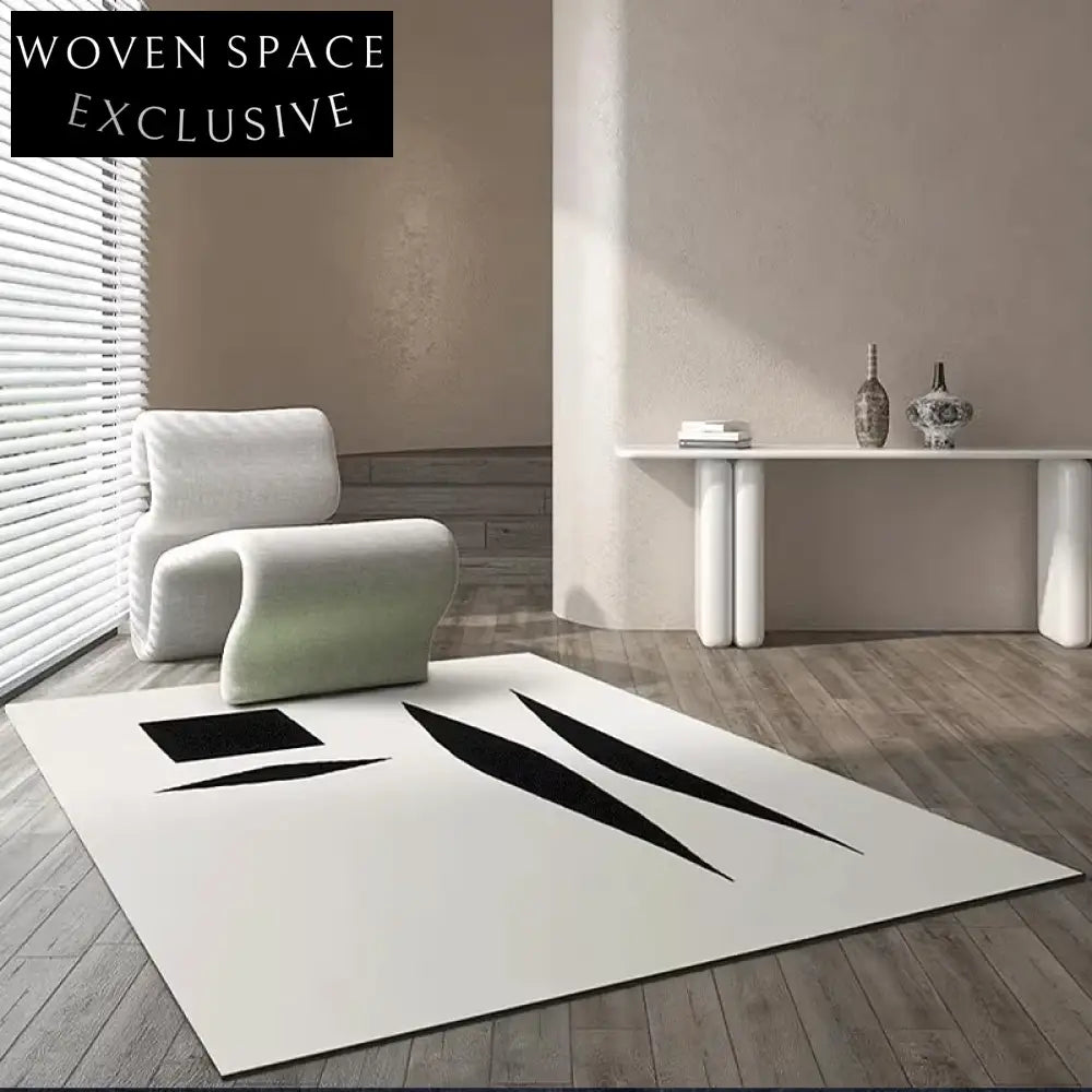 Modern Luxury Rectangle Area Rug for Living Room Bedroom Hallway