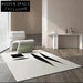 Modern Luxury Rectangle Area Rug for Living Room Bedroom Hallway