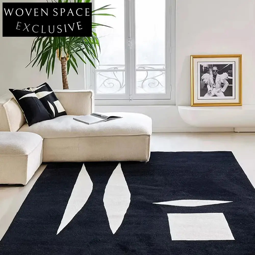 Modern Luxury Rectangle Area Rug for Living Room Bedroom Hallway