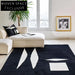 Modern Luxury Rectangle Area Rug for Living Room Bedroom Hallway