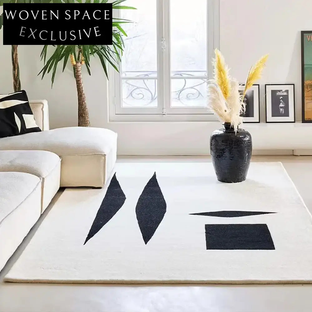 Modern Luxury Rectangle Area Rug for Living Room Bedroom Hallway