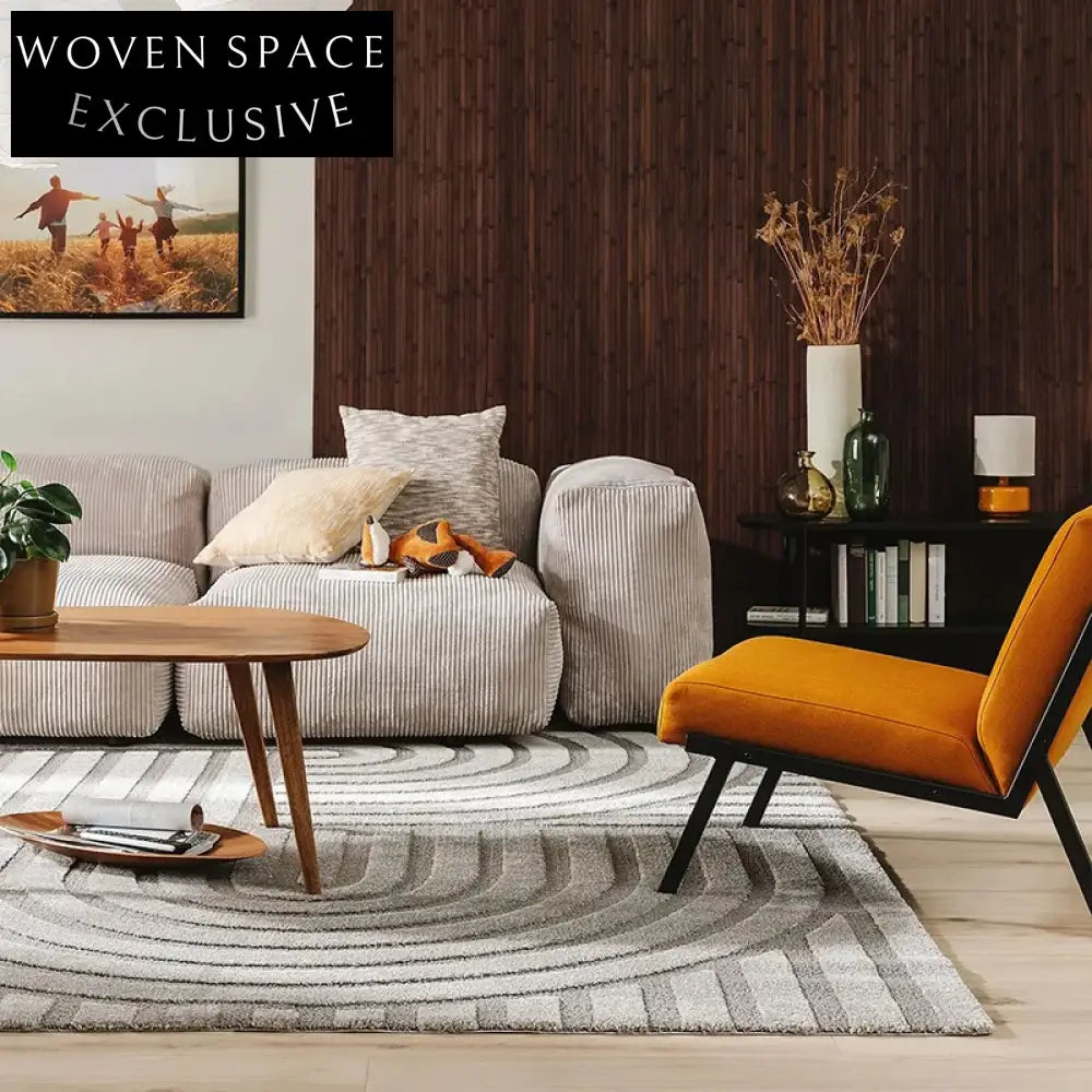 Modern Luxury Rectangular Area Rug, Soft Polyester Fiber Living Room Carpet